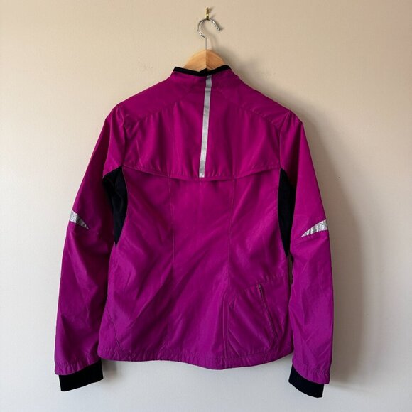 The Running Room | Mid Weight Magenta Reflector Running Jacket - Size S - Picture 4 of 13